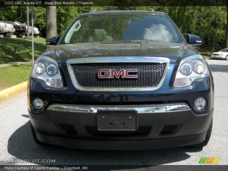 Deep Blue Metallic / Titanium 2007 GMC Acadia SLT