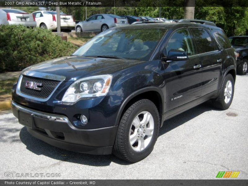 Deep Blue Metallic / Titanium 2007 GMC Acadia SLT