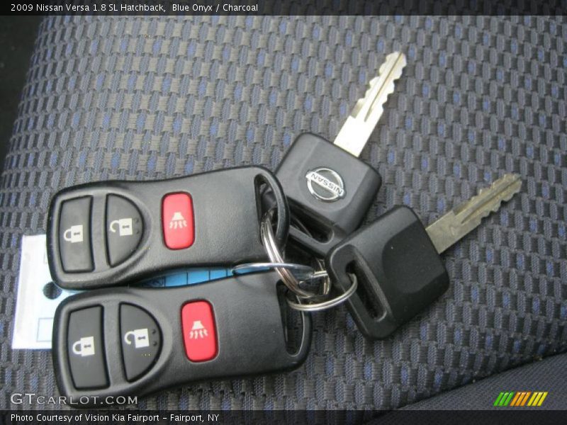 Blue Onyx / Charcoal 2009 Nissan Versa 1.8 SL Hatchback