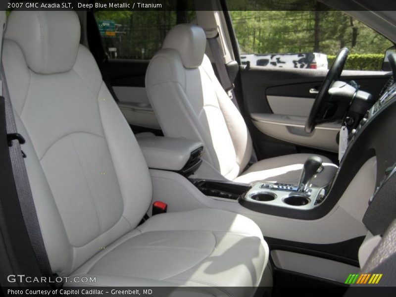 Deep Blue Metallic / Titanium 2007 GMC Acadia SLT