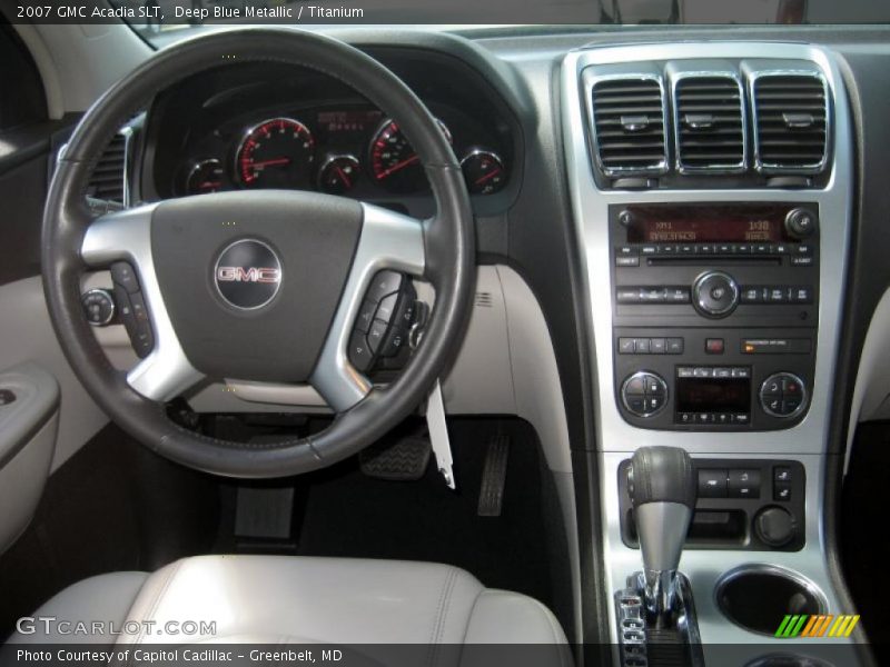 Deep Blue Metallic / Titanium 2007 GMC Acadia SLT