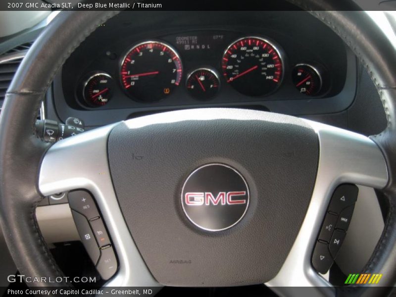 Deep Blue Metallic / Titanium 2007 GMC Acadia SLT