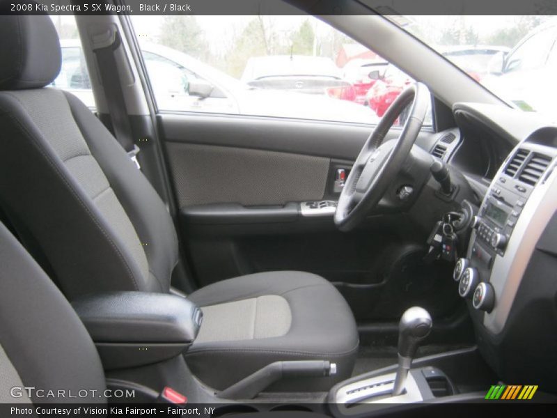 Black / Black 2008 Kia Spectra 5 SX Wagon
