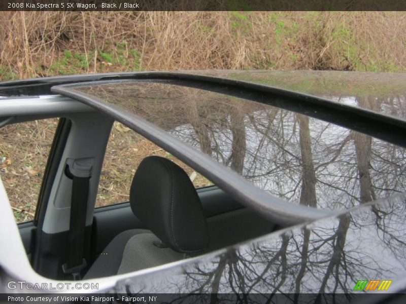 Black / Black 2008 Kia Spectra 5 SX Wagon