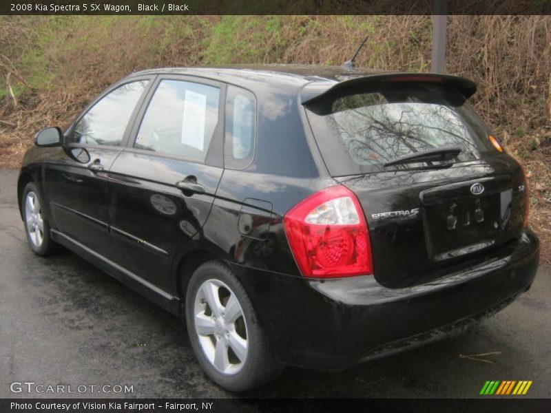 Black / Black 2008 Kia Spectra 5 SX Wagon