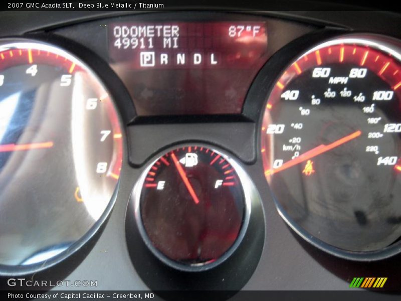 Deep Blue Metallic / Titanium 2007 GMC Acadia SLT