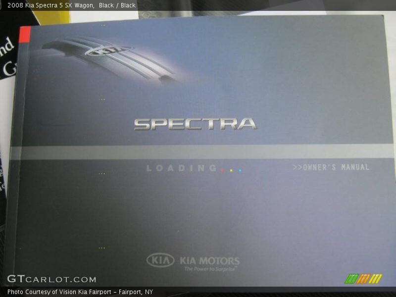 Black / Black 2008 Kia Spectra 5 SX Wagon