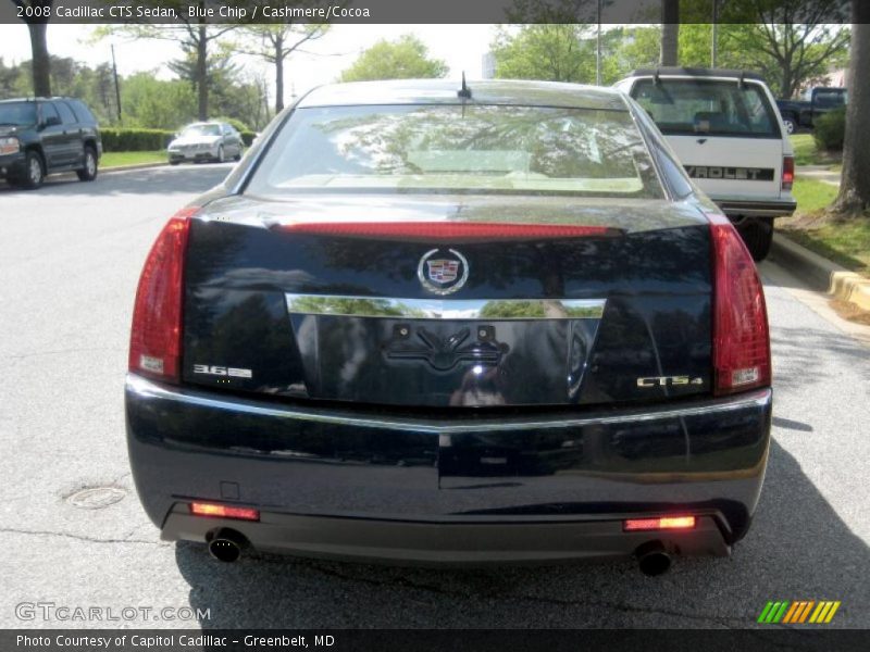Blue Chip / Cashmere/Cocoa 2008 Cadillac CTS Sedan