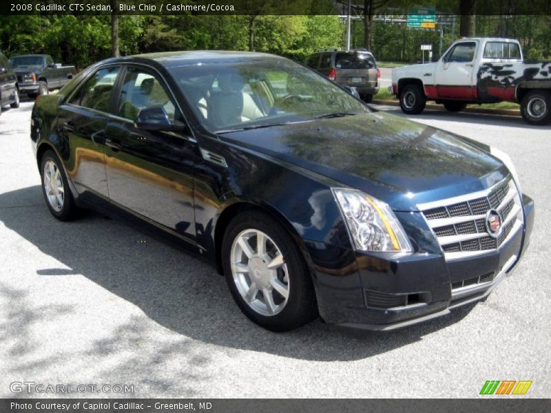Blue Chip / Cashmere/Cocoa 2008 Cadillac CTS Sedan