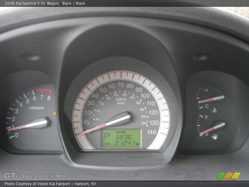  2008 Spectra 5 SX Wagon 5 SX Wagon Gauges