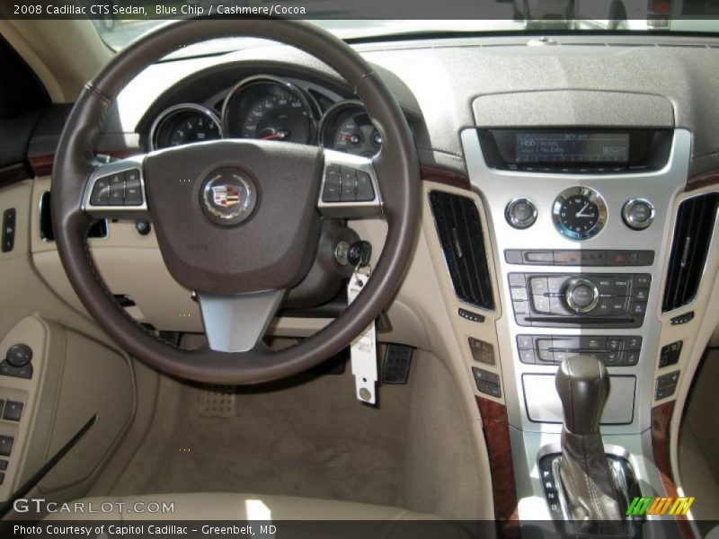 Blue Chip / Cashmere/Cocoa 2008 Cadillac CTS Sedan