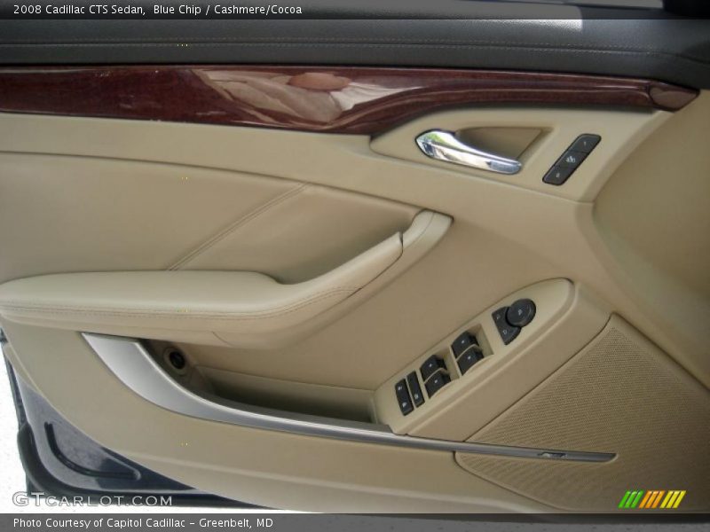 Blue Chip / Cashmere/Cocoa 2008 Cadillac CTS Sedan