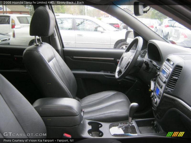 Ebony Black / Black 2008 Hyundai Santa Fe Limited 4WD