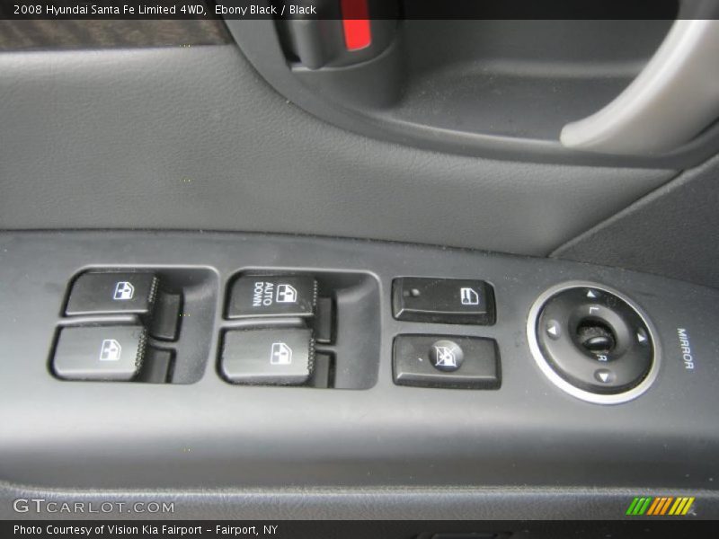 Ebony Black / Black 2008 Hyundai Santa Fe Limited 4WD