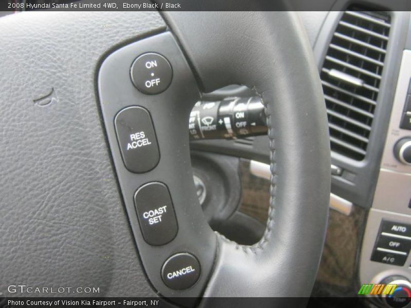 Ebony Black / Black 2008 Hyundai Santa Fe Limited 4WD