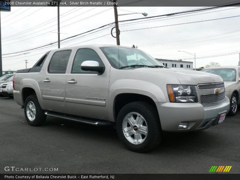 Silver Birch Metallic / Ebony 2008 Chevrolet Avalanche Z71 4x4