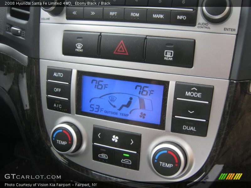 Ebony Black / Black 2008 Hyundai Santa Fe Limited 4WD