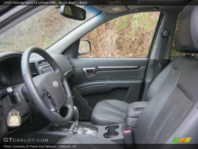 Ebony Black / Black 2008 Hyundai Santa Fe Limited 4WD