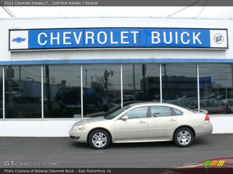 Gold Mist Metallic / Neutral 2011 Chevrolet Impala LT