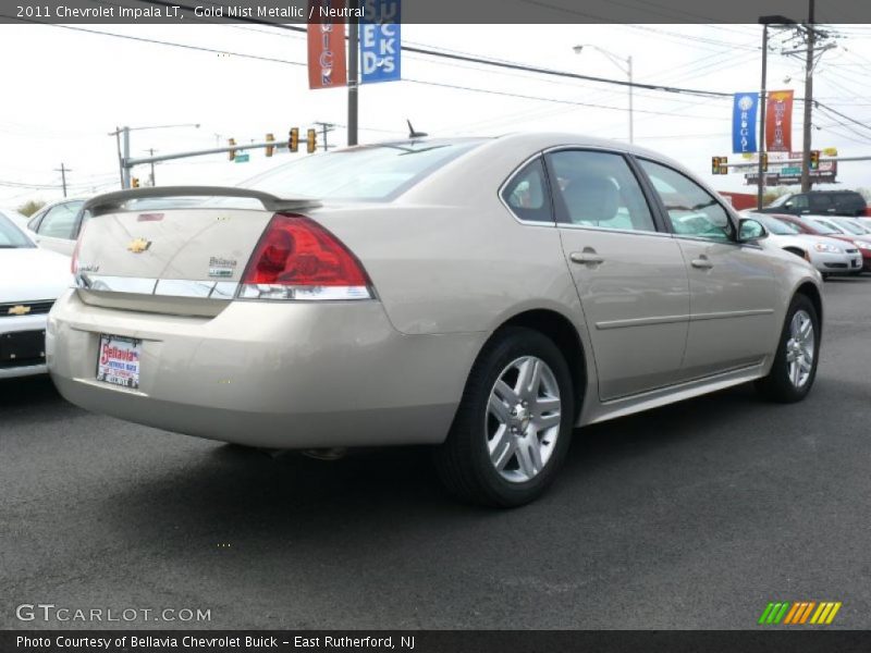 Gold Mist Metallic / Neutral 2011 Chevrolet Impala LT