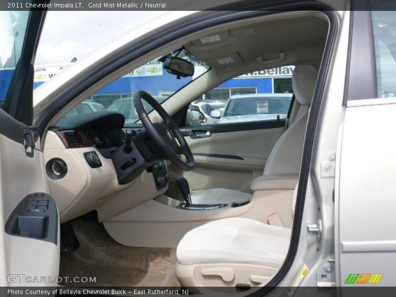Gold Mist Metallic / Neutral 2011 Chevrolet Impala LT