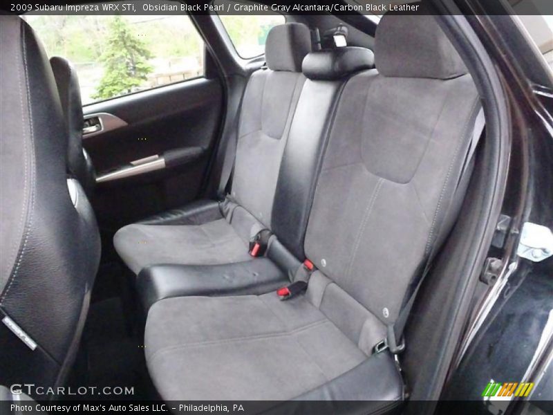  2009 Impreza WRX STi Graphite Gray Alcantara/Carbon Black Leather Interior
