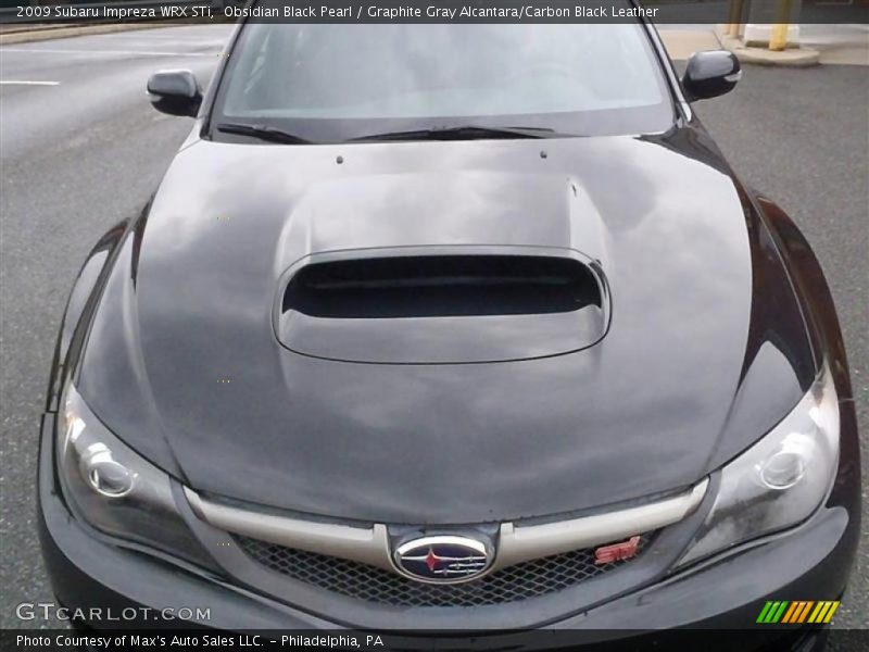 Obsidian Black Pearl / Graphite Gray Alcantara/Carbon Black Leather 2009 Subaru Impreza WRX STi