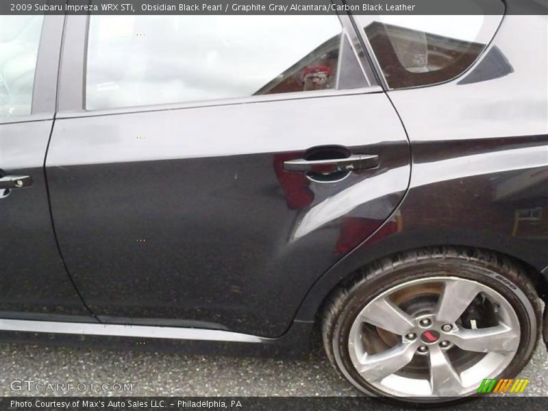 Obsidian Black Pearl / Graphite Gray Alcantara/Carbon Black Leather 2009 Subaru Impreza WRX STi