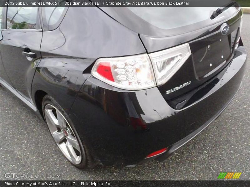 Obsidian Black Pearl / Graphite Gray Alcantara/Carbon Black Leather 2009 Subaru Impreza WRX STi