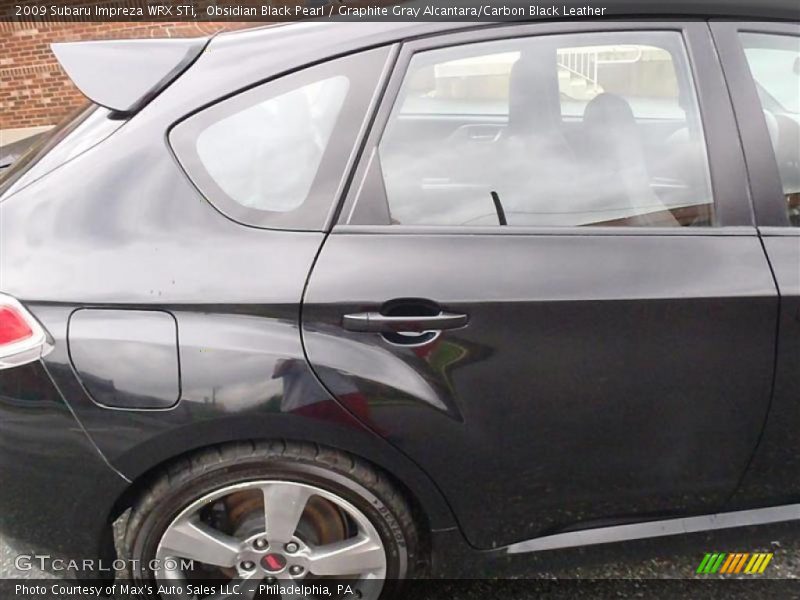 Obsidian Black Pearl / Graphite Gray Alcantara/Carbon Black Leather 2009 Subaru Impreza WRX STi