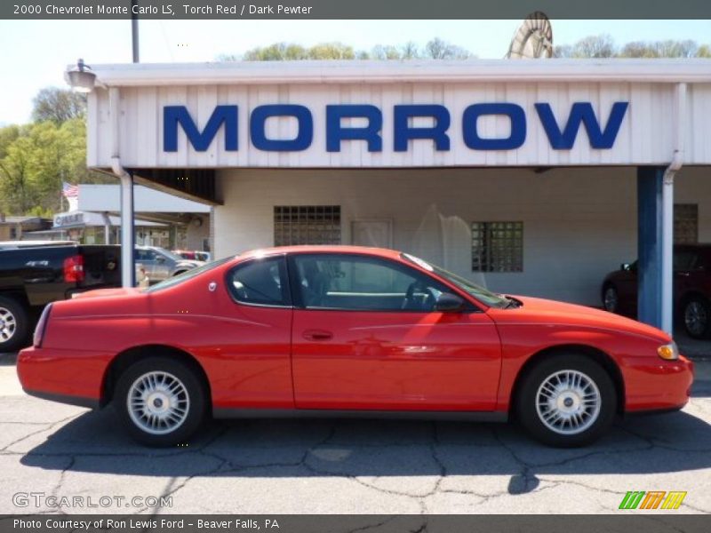 Torch Red / Dark Pewter 2000 Chevrolet Monte Carlo LS