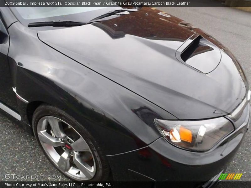 Obsidian Black Pearl / Graphite Gray Alcantara/Carbon Black Leather 2009 Subaru Impreza WRX STi