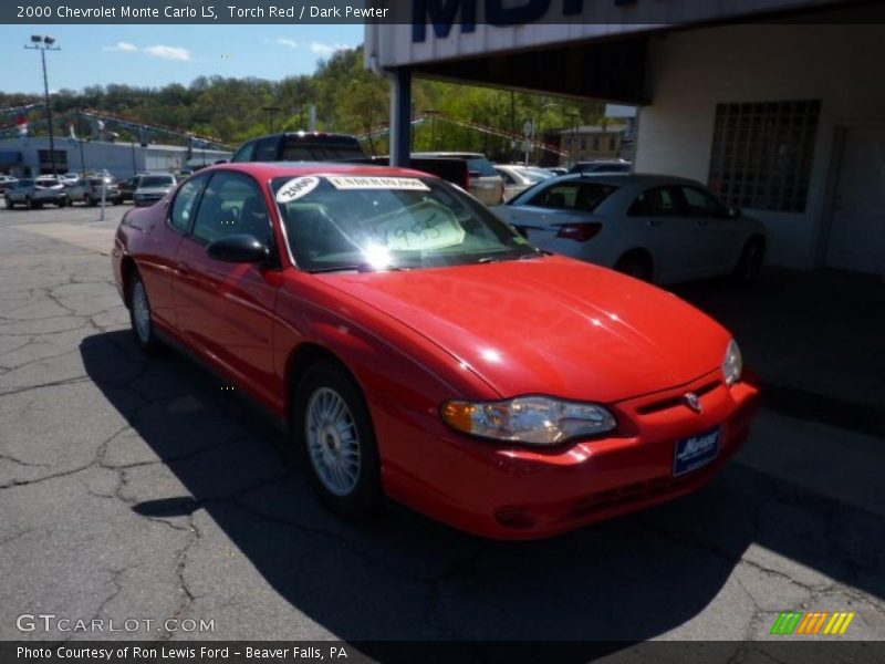 Torch Red / Dark Pewter 2000 Chevrolet Monte Carlo LS