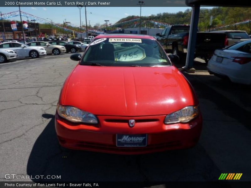 Torch Red / Dark Pewter 2000 Chevrolet Monte Carlo LS