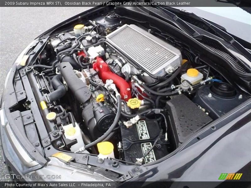  2009 Impreza WRX STi Engine - 2.5 Liter STi Turbocharged DOHC 16-Valve Dual-VVT Flat 4 Cylinder