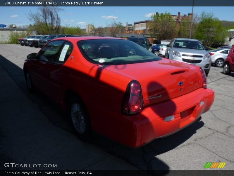 Torch Red / Dark Pewter 2000 Chevrolet Monte Carlo LS