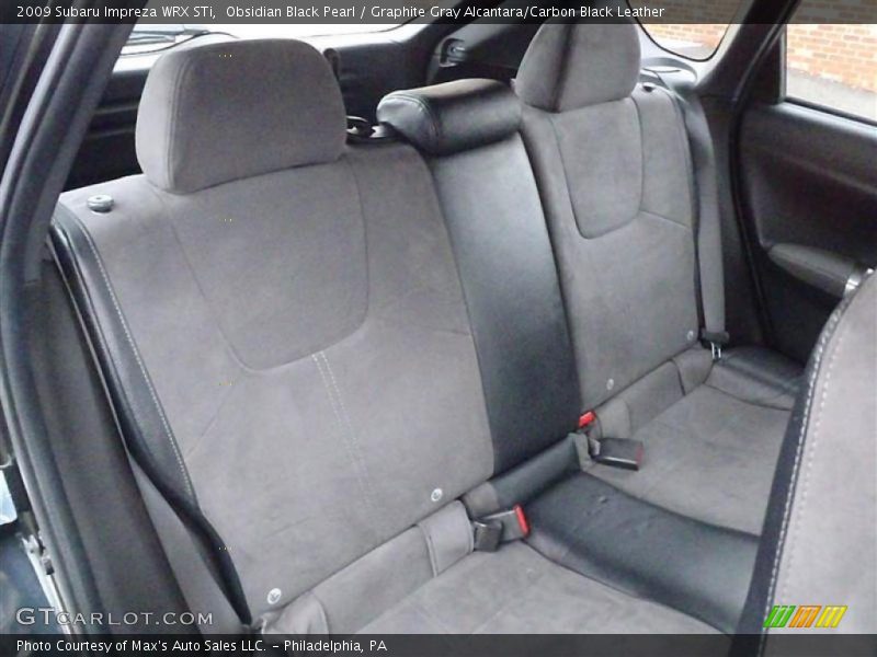 Obsidian Black Pearl / Graphite Gray Alcantara/Carbon Black Leather 2009 Subaru Impreza WRX STi