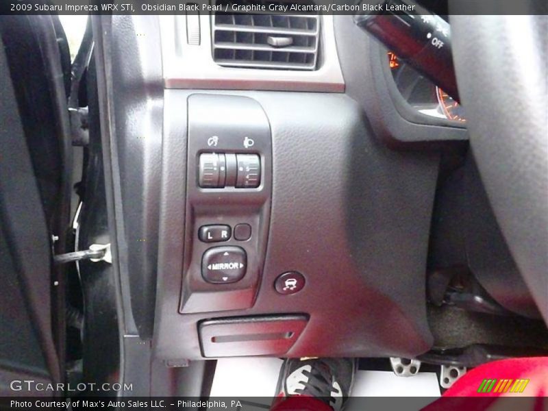 Obsidian Black Pearl / Graphite Gray Alcantara/Carbon Black Leather 2009 Subaru Impreza WRX STi