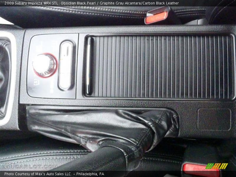 Obsidian Black Pearl / Graphite Gray Alcantara/Carbon Black Leather 2009 Subaru Impreza WRX STi