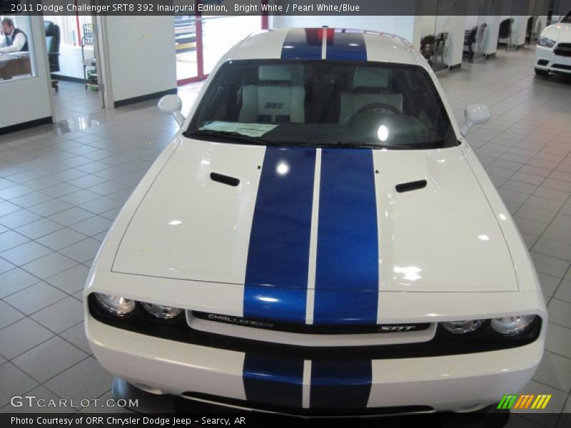 Bright White / Pearl White/Blue 2011 Dodge Challenger SRT8 392 Inaugural Edition