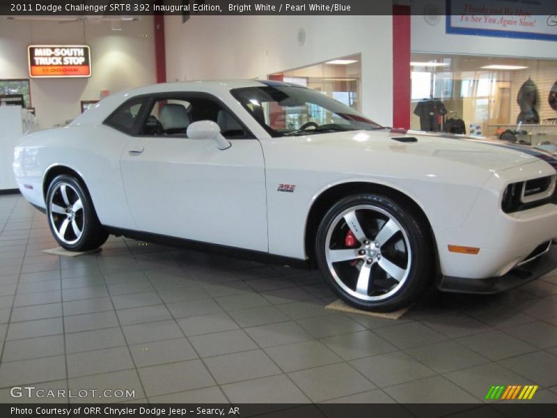 Bright White / Pearl White/Blue 2011 Dodge Challenger SRT8 392 Inaugural Edition