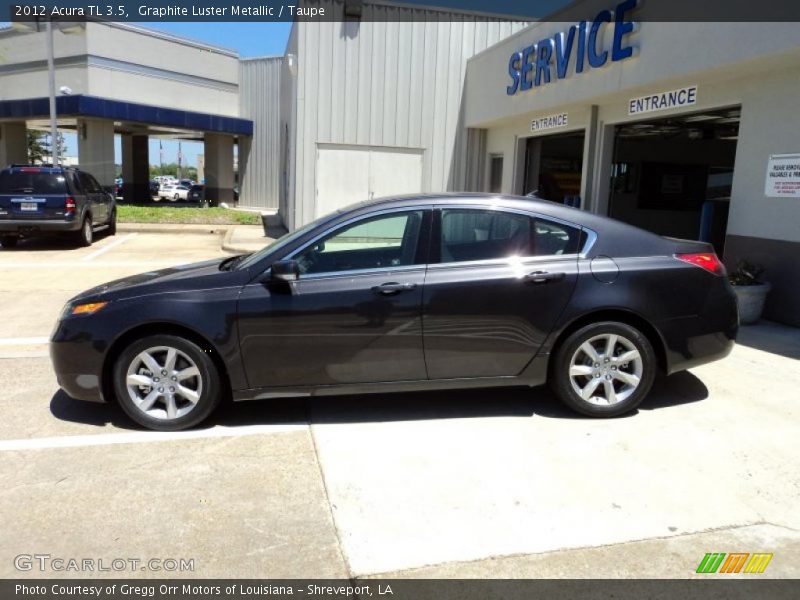 Graphite Luster Metallic / Taupe 2012 Acura TL 3.5