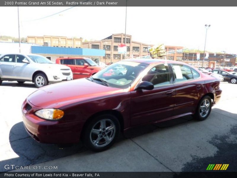 Redfire Metallic / Dark Pewter 2003 Pontiac Grand Am SE Sedan