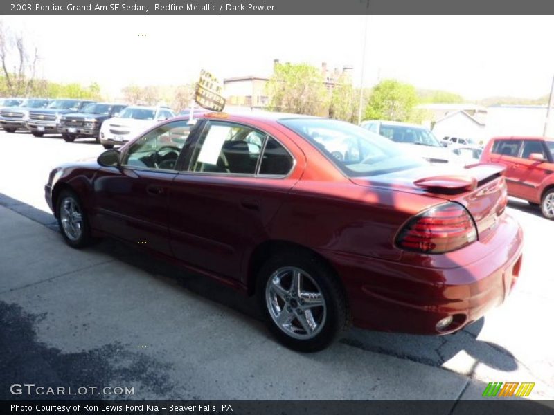 Redfire Metallic / Dark Pewter 2003 Pontiac Grand Am SE Sedan