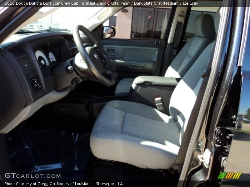 Brilliant Black Crystal Pearl / Dark Slate Gray/Medium Slate Gray 2010 Dodge Dakota Lone Star Crew Cab