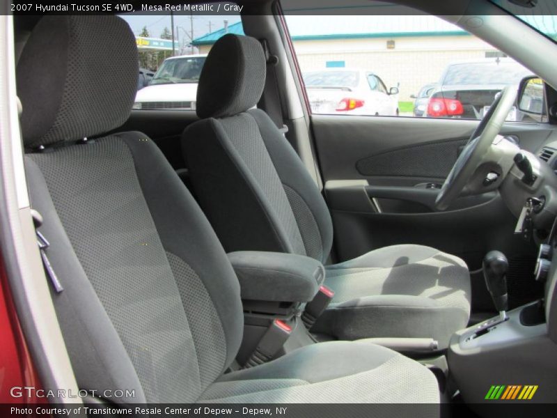 Mesa Red Metallic / Gray 2007 Hyundai Tucson SE 4WD