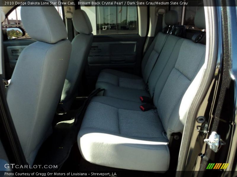 Brilliant Black Crystal Pearl / Dark Slate Gray/Medium Slate Gray 2010 Dodge Dakota Lone Star Crew Cab