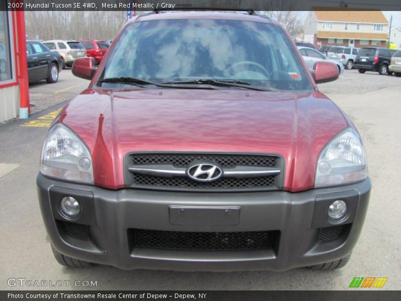 Mesa Red Metallic / Gray 2007 Hyundai Tucson SE 4WD