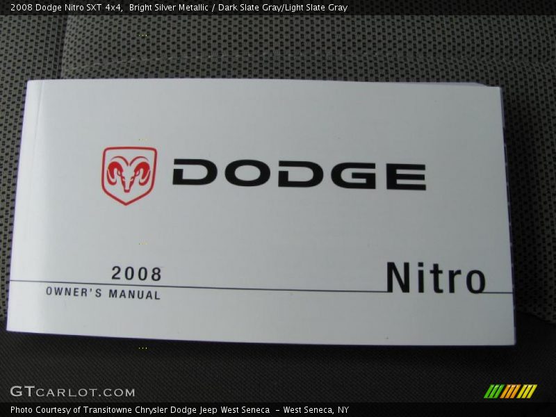 Bright Silver Metallic / Dark Slate Gray/Light Slate Gray 2008 Dodge Nitro SXT 4x4