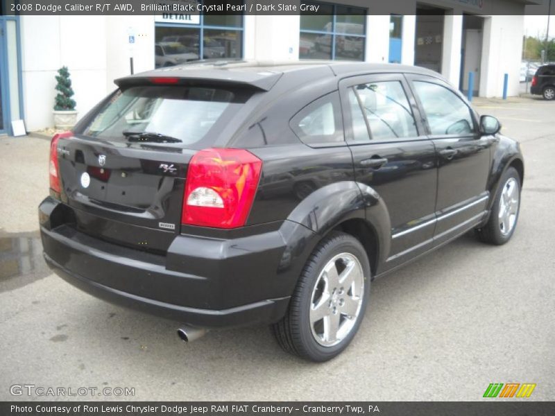 Brilliant Black Crystal Pearl / Dark Slate Gray 2008 Dodge Caliber R/T AWD